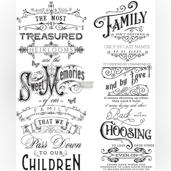 Redesign with Prima Decor Transfer ~ FAMILY HEIRLOOM (Retired design) 24” x 29” - Picture 1 of 3